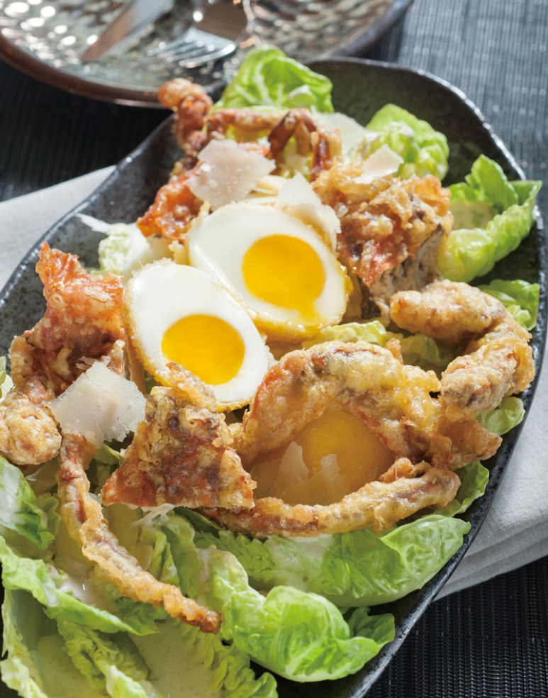 105.-Caesar-Salad,-Runny-Egg,-Spider-Jumbo-Soft-Shell-Crab.jpg